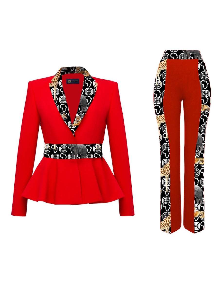 African Business Suits for Women African Attire Suits African Pant D D Clothing