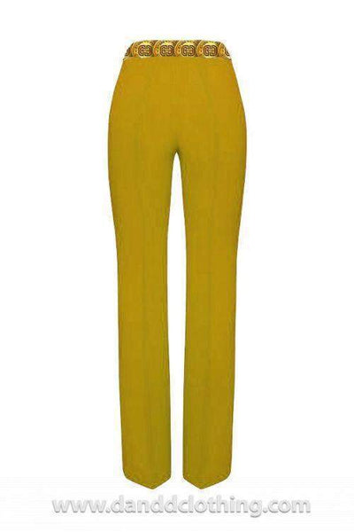 Yellow Trousers Classic Collection-AFRICAN WEAR FOR WOMEN,Trousers,Yellow