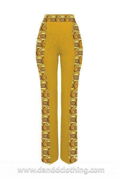 Yellow Trousers Classic Collection-AFRICAN WEAR FOR WOMEN,Trousers,Yellow