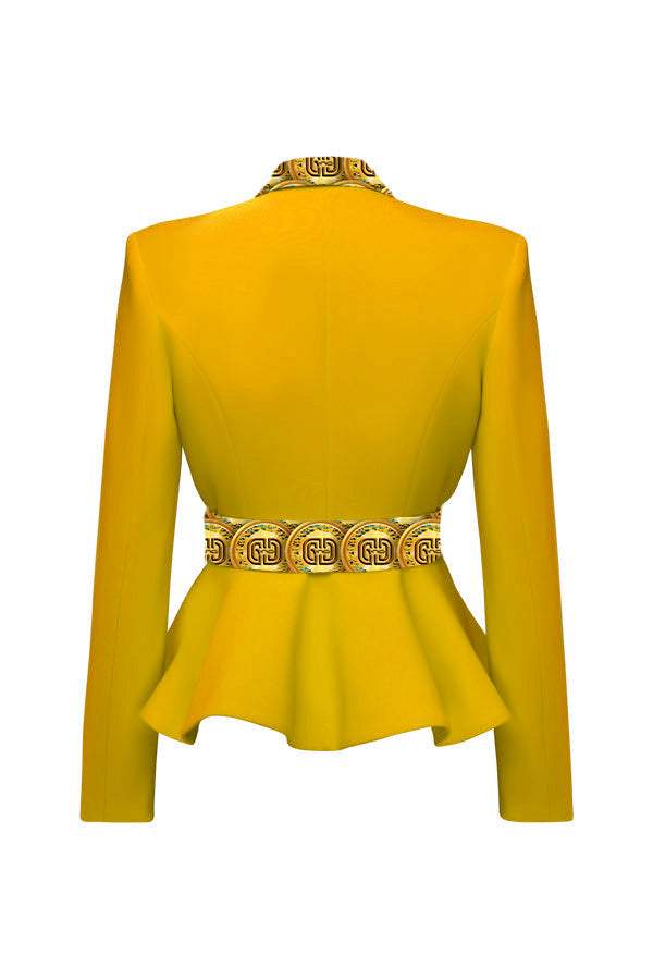 yellow dress suit for women Yellow Suit Elegant Collection XXXL / XXXL / Yellow
