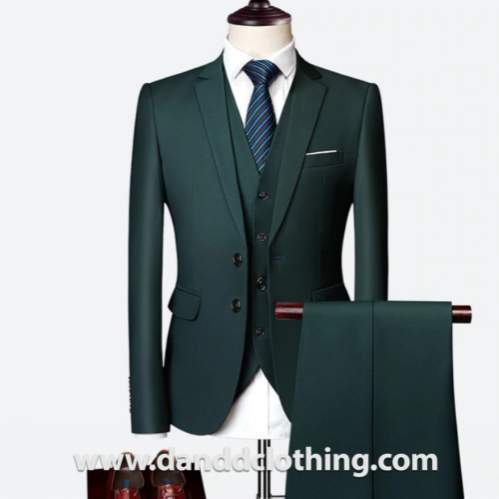 Green 3 Piece 100% Wool Suits For Men-African Wear for Men,Classic Men Suits,Classic Suits,Green