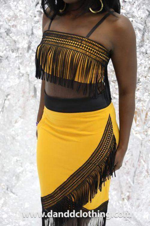 Yellow Set with Skirt-AFRICAN WEAR FOR WOMEN,African women set,Yellow