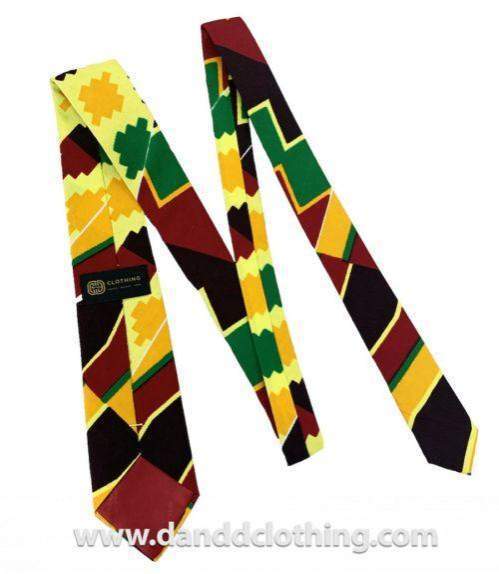 African Ankara Tie, Print-African Fashion Accessories,African Print Tie,Multicolor