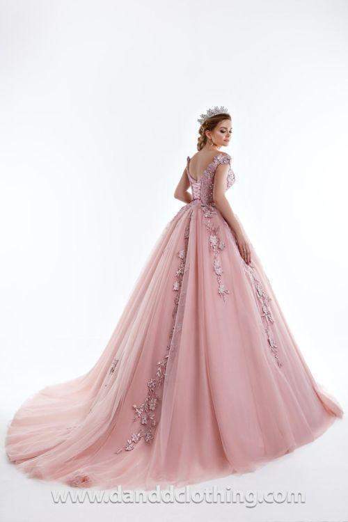 Luxury Evening Dress Pink A-line-Classic Elegant Gowns,Evening Dresses,Long,Pink