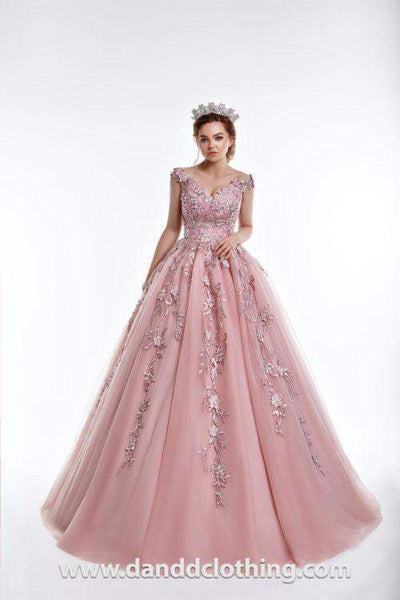 Luxury Evening Dress Pink A-line-Classic Elegant Gowns,Evening Dresses,Long,Pink