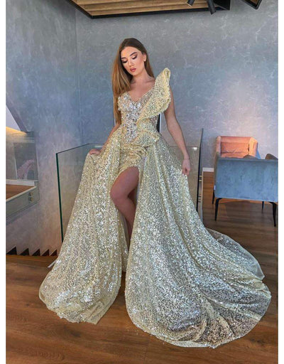 Luxury Evening Dress-Classic Elegant Gowns,Evening Dresses,Long