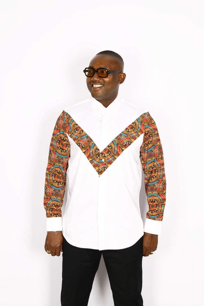 White African Shirt Crocodile | Men's African Shirts – D&D Clothing