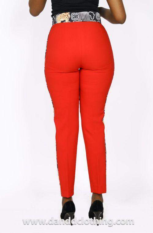 Red Stylish Office Pants XS / Red Red Stylish Office Pants XS / Red