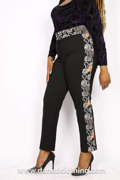 Black Stylish Office Pants-danddclothing-AFRICAN WEAR FOR WOMEN,Black,Female trousers,Trousers