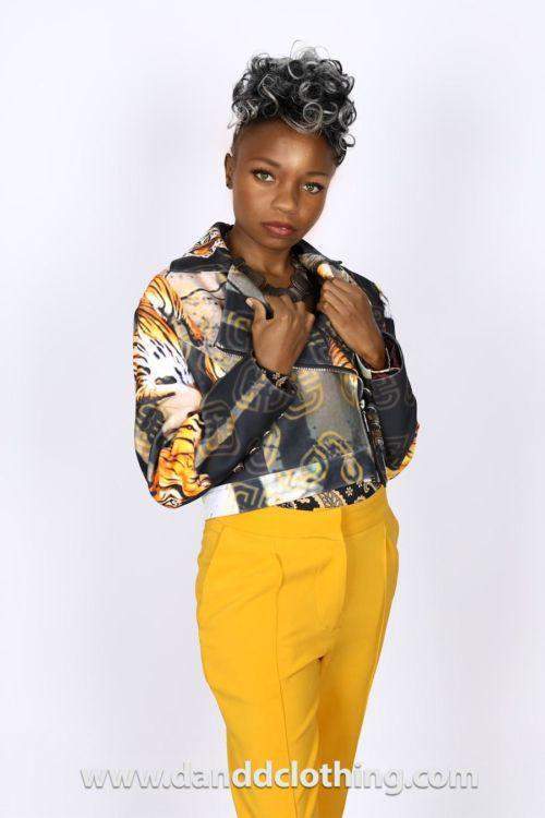 African Jacket Tiger print for Women-danddclothing-AFRICAN WEAR FOR WOMEN,Jackets,Multicolor,Women Jackets
