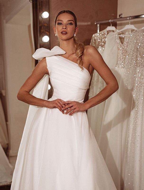 One-Shoulder Wedding Dress | Wedding Gowns – D&D Clothing