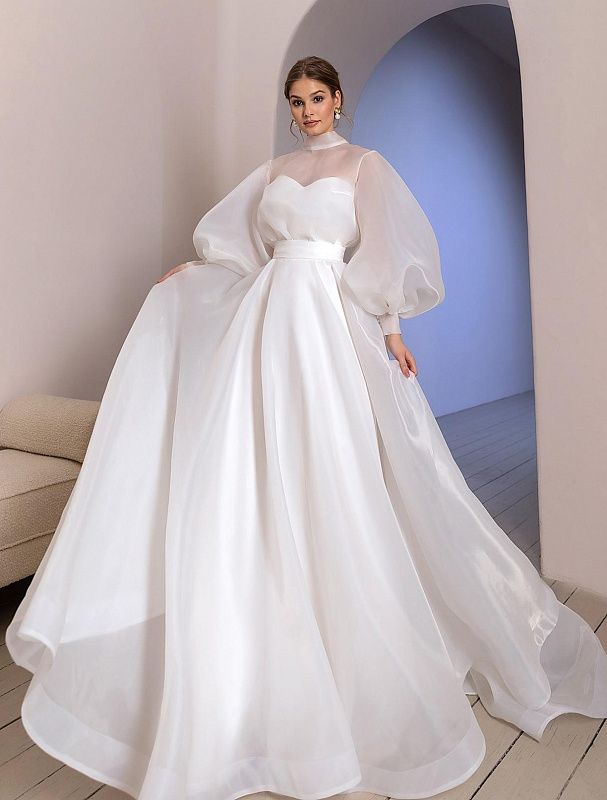 Gladsome White Wedding Dress
