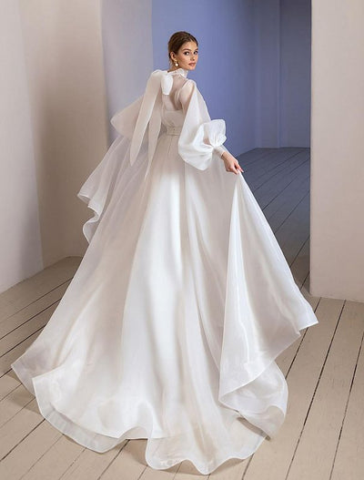 Gladsome White Wedding Dress