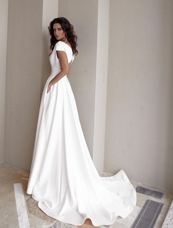 Beaming White Wedding Dress