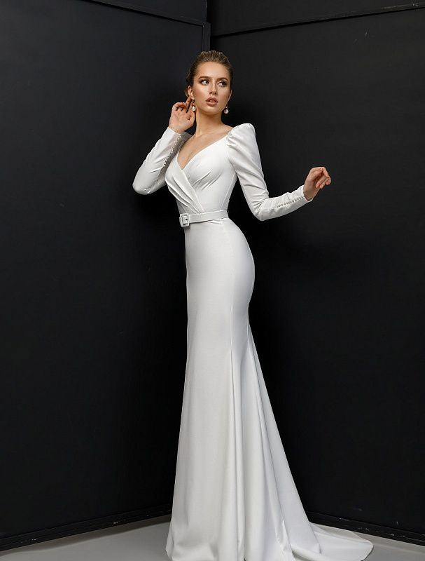 Futuristic White Wedding Dress