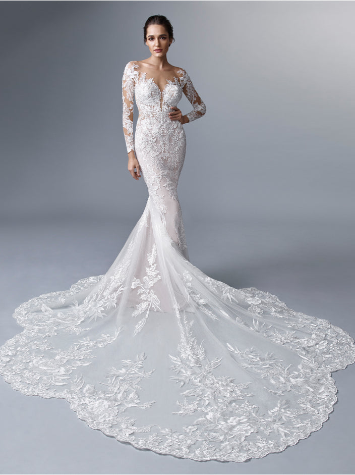 Dynamite White Wedding Dress| Wedding Gowns L / White / Satin