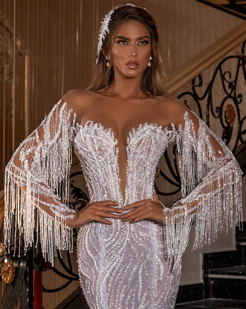 African Wedding Dresses | Royal White Wedding Dresses