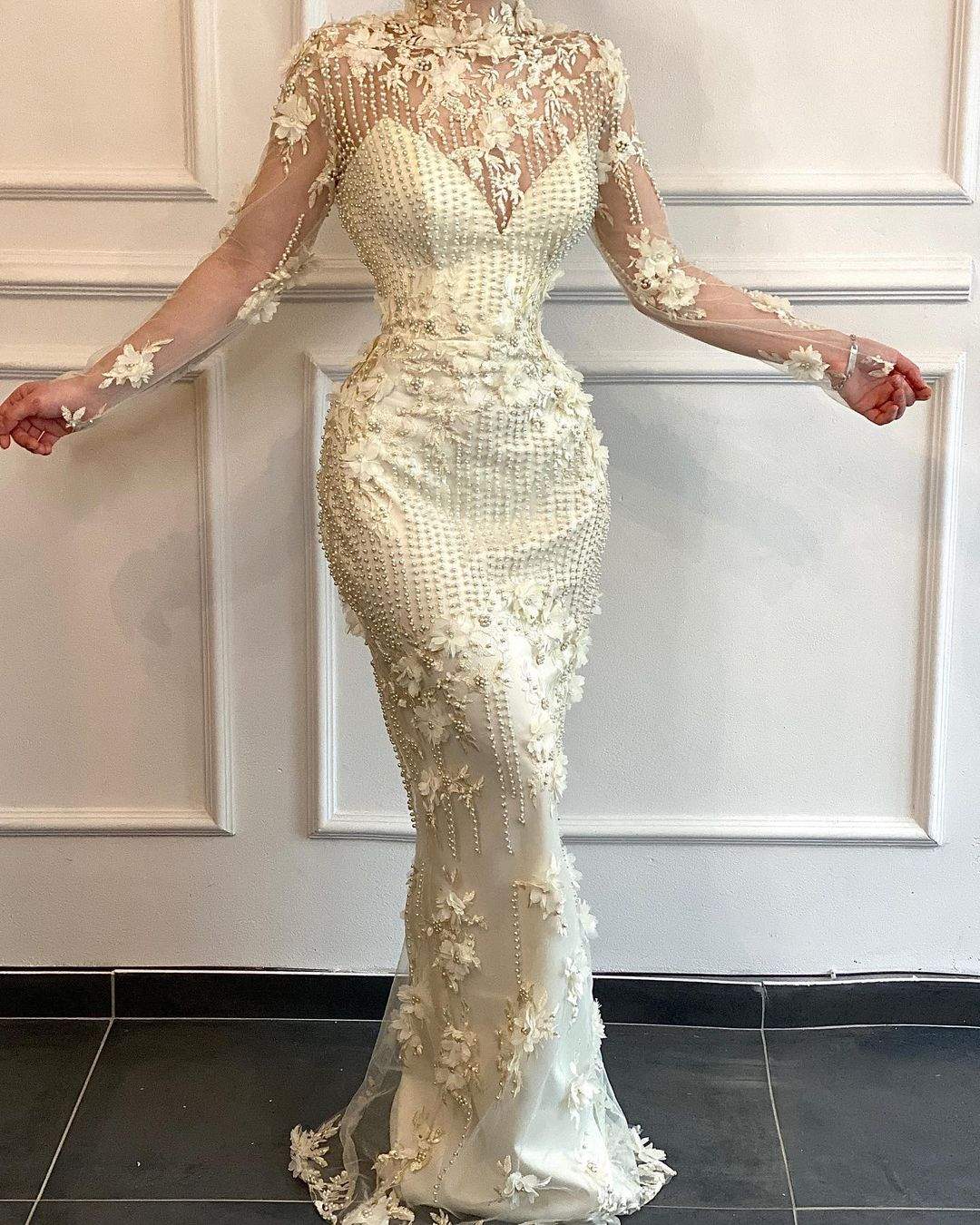 Daisy White Evening Dress| Latest Evening Dresses S / White / Lace Daisy White Evening Dress| Latest Evening Dresses S / White / Lace
