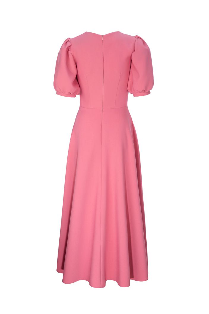 Adorable High Neck And Puffy Sleeves Evening Dress