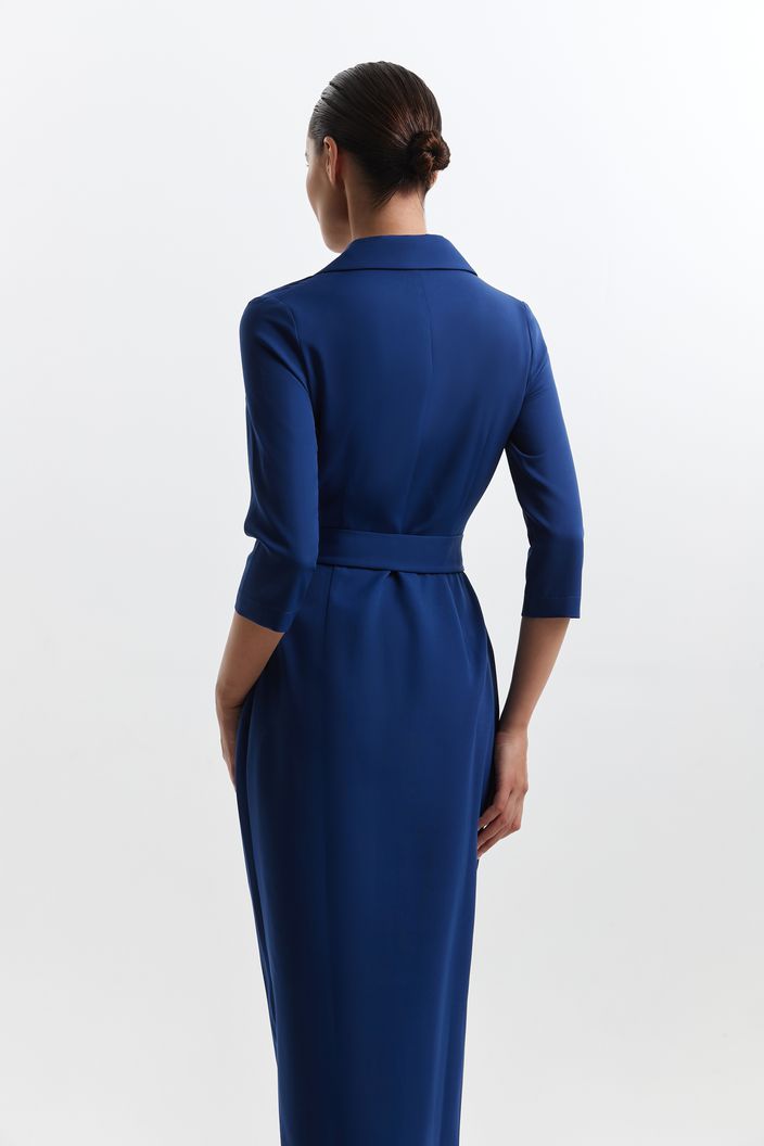 Fashionable Blue Evening Dress