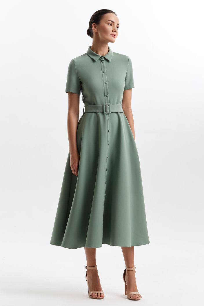 Pastel Green Formal Gown Evening Dress