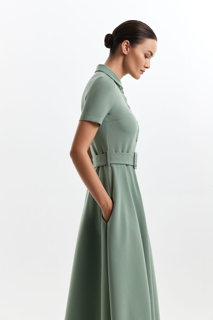 Pastel Green Formal Gown Evening Dress