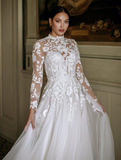 Deluxe White Wedding Dress