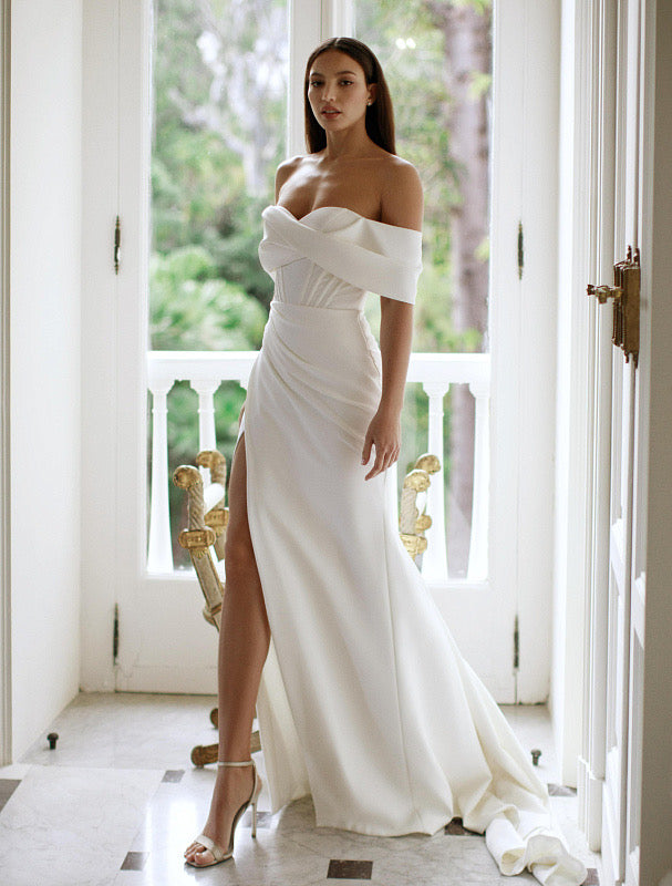 Swanky White Wedding Dress