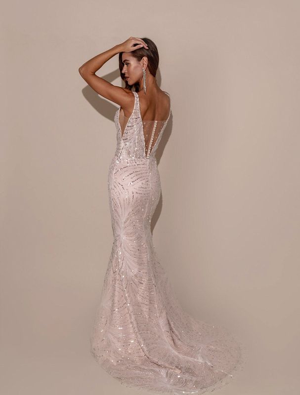 Evening Gown George Elsissa Wedding Dress Fluorescent White Wedding Dress| Wedding Gowns M White Satin Evening Gown George Elsissa Wedding Dress Fluorescent White Wedding Dress| Wedding Gowns M White Satin