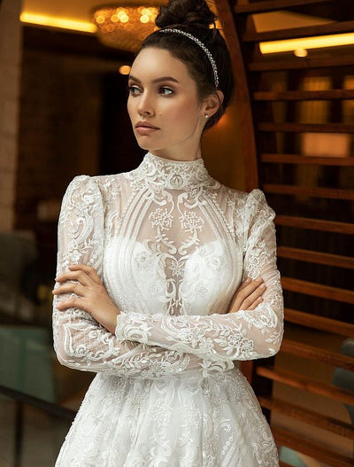 Candescent White Wedding Dress