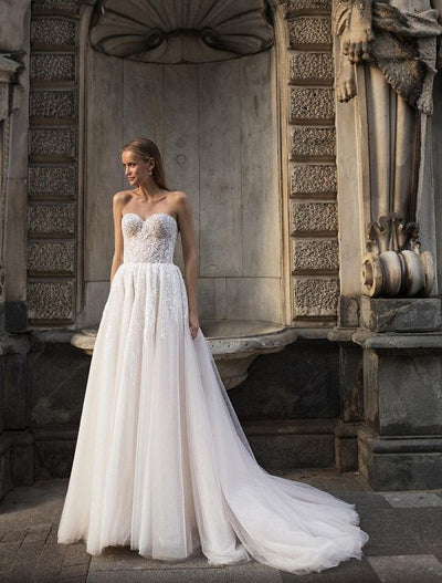 Effulgent White Wedding Dress
