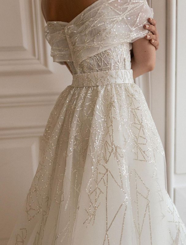 Snazzy White Wedding Dress