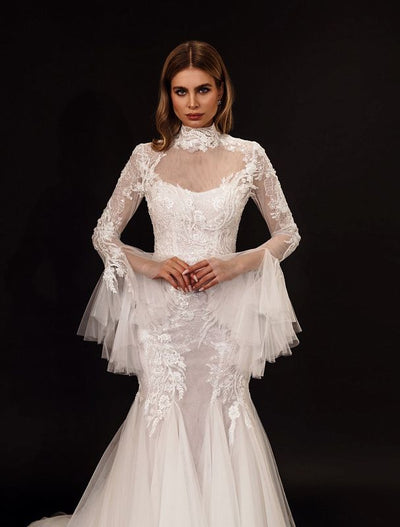 Glamourous White Wedding Dress