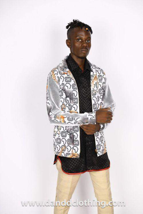 African White Jacket for Men-danddclothing-African Wear for Men,Jackets,Men Jackets,White