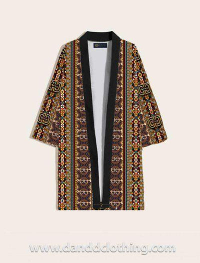 Long Kimono African Print-African Wear for Men,Kimono,Multicolor