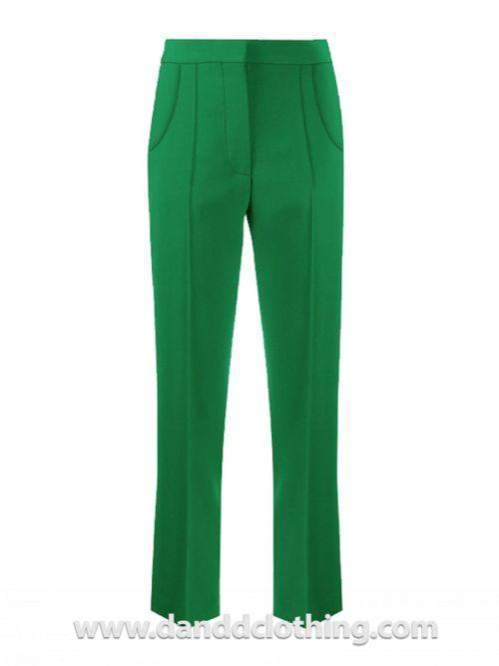 Green Classic Office Pants-AFRICAN WEAR FOR WOMEN,Female trousers,Green,Trousers