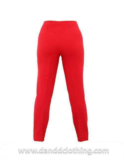 Red Classic With African Touch-AFRICAN WEAR FOR WOMEN,Female trousers,Trousers