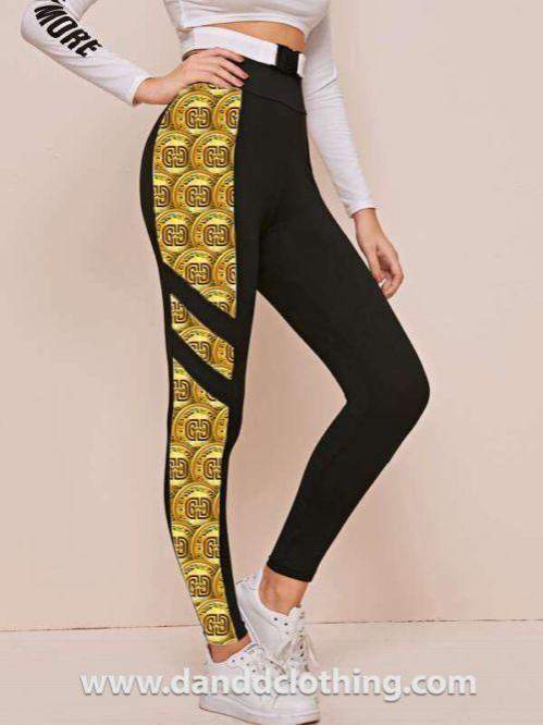 Black African Trousers Coins-AFRICAN WEAR FOR WOMEN,Female trousers,Fitness,Trousers