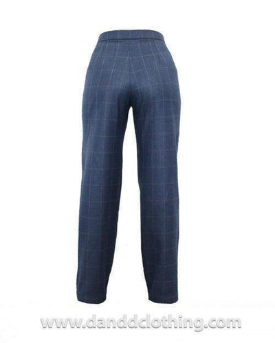 Blue Classic With African Touch-AFRICAN WEAR FOR WOMEN,Blue,Female trousers,Trousers