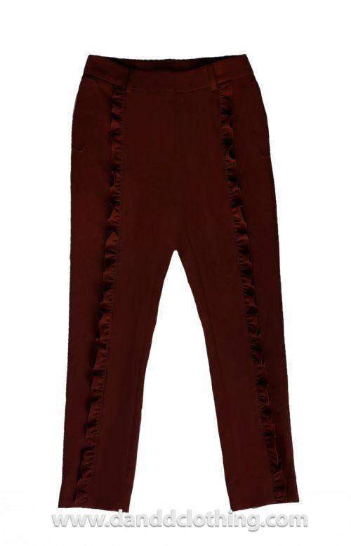 Maroon African Pants Butterfly Plain-AFRICAN WEAR FOR WOMEN,Female trousers,Trousers