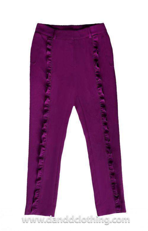 Butterfly Plain Pink African Pants-AFRICAN WEAR FOR WOMEN,Female trousers,Pink,Trousers