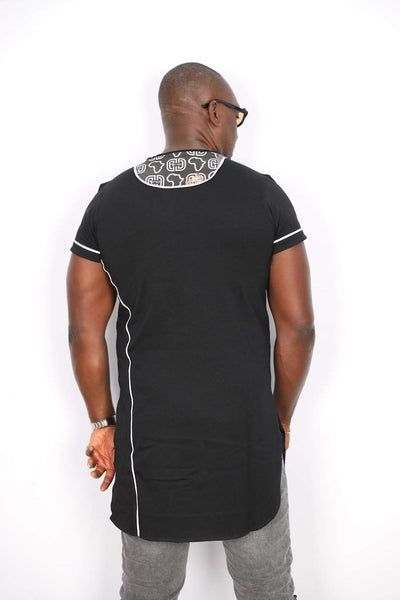African Black T-shirt Animals-danddclothing-African Wear for Men,Black,FEATURED,Men T-shirts