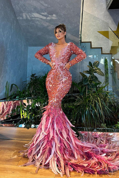 pink feather dress Renee Hot Trim Sleeveless 14 Perfect for Pink Luxury Evening Dress with