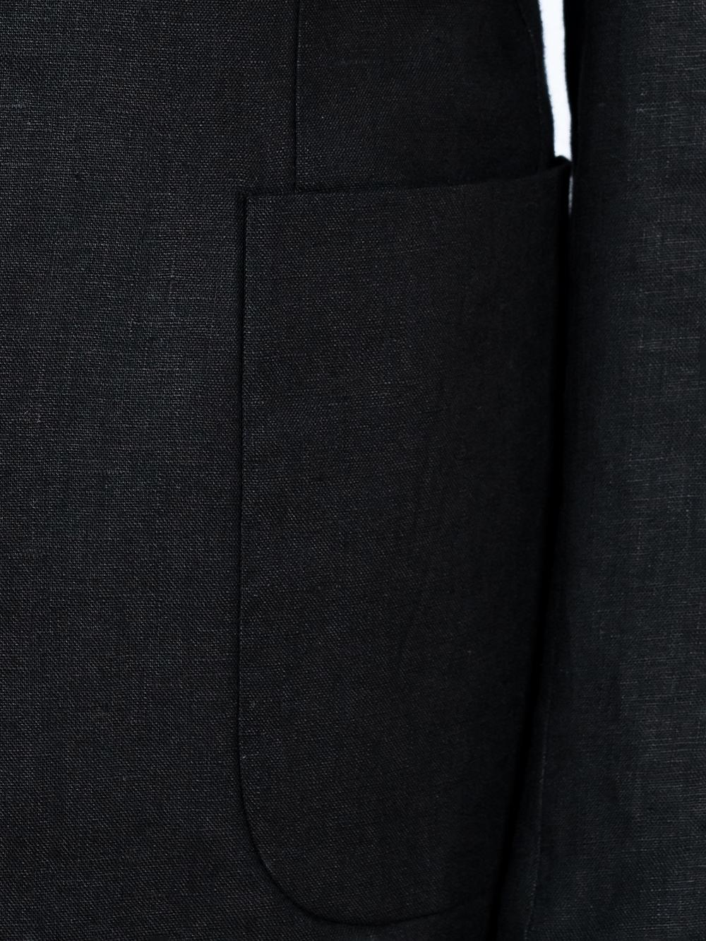 Black Pure Linen Men Summer Suit | Tailored Fit