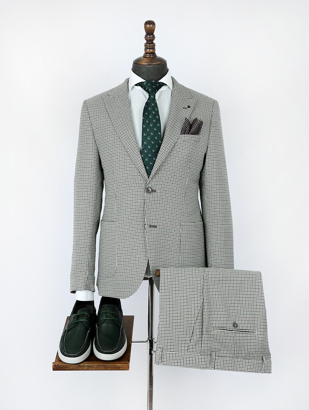 Sage Green Pure Linen Men Summer Suit