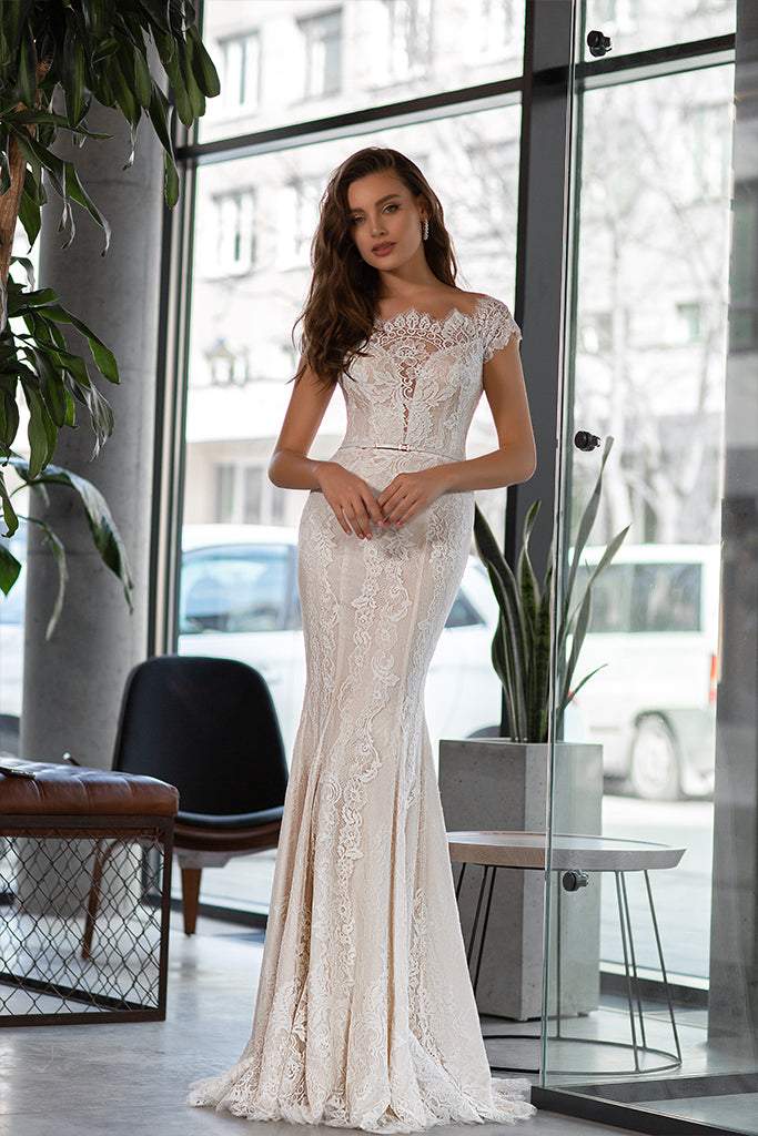 Spectacular White Wedding Dress-danddclothing-Classic Elegant Gowns,Detachable,Royal Wedding Dresses,White