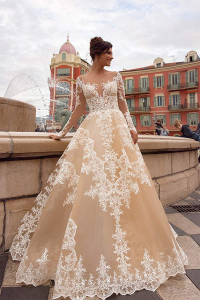 Natural Calico Cream Wedding Dress| Wedding Gowns XS / Cream / Satin Natural Calico Cream Wedding Dress| Wedding Gowns XS / Cream / Satin