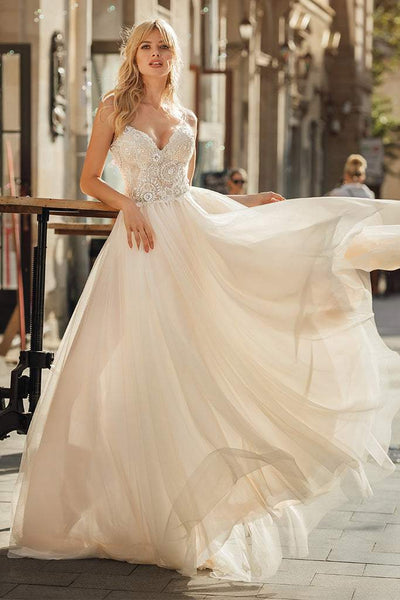 Ivory store wedding gown