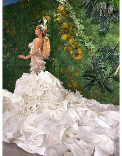 Luxury Mermaid Wedding Gown-Classic Elegant Gowns,Mermaid,Royal Wedding Dresses,White