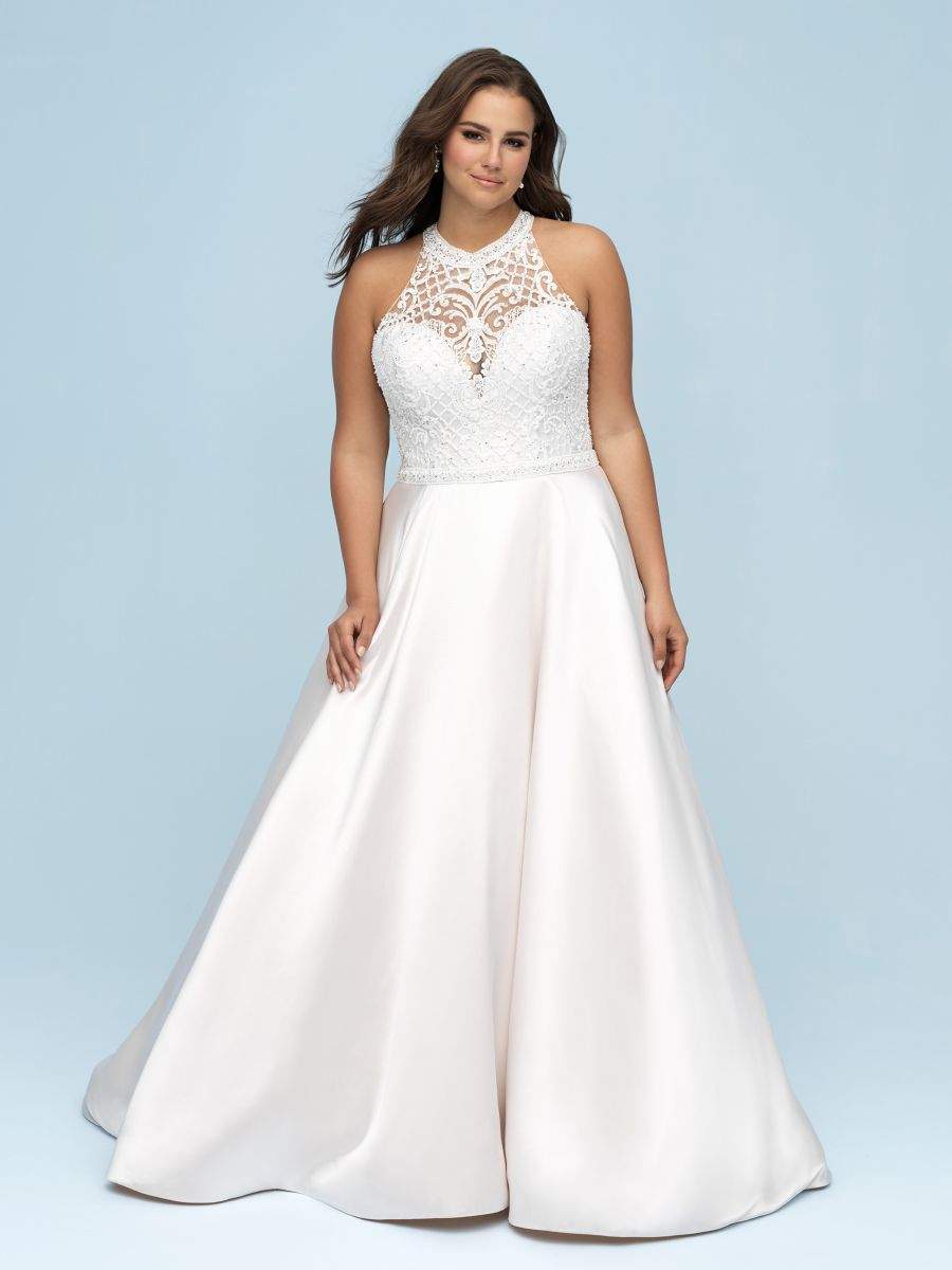 Empire Wedding Gown-A-line,Classic Elegant Gowns,Royal Wedding Dresses,White